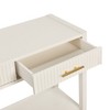 NicBex Modern Long Console Table with 3 Vertical Stripe Drawers,2-Tier Narrow Entryway Table for Living Room,Hallway - 3 of 4