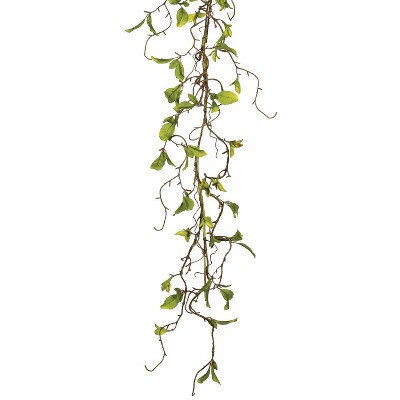 Sullivans Artificial Leaf & Twig Garland 72"L Green