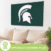 NCAA Michigan State University Flag with Grommets, 3'x5' MSU Spartans Outdoor College Flags & Banners for Garden Patio Indoor Wall Décor - 4 of 4