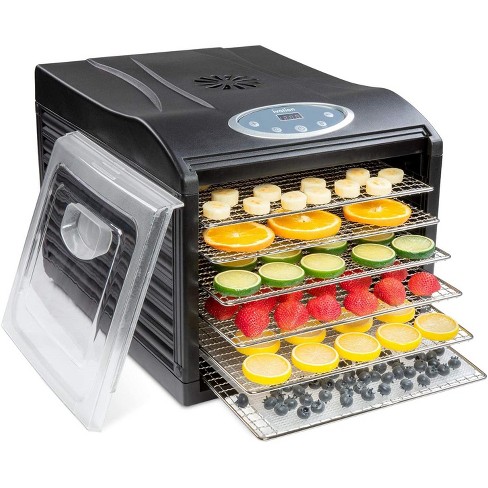 Ivation 6 Tray Countertop Digital Food Dehydrator Drying Machine 480W