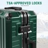 SUGIFT 20"/28" Zipperless Luggage, ABS+PC Hard Shell Suitcases with Spinner Wheels TSA Approved Aluminum Frame Luggage with Cup Holder - 4 of 4