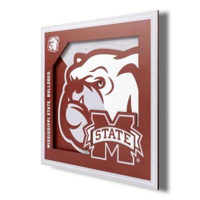  NCAA Mississippi State Bulldogs Laser Cut Auto Tag, Red, 12 x  6 : Sports & Outdoors