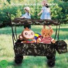 Collapsible Folding Wagon Cart with 7" All Wheels Extra Canopy Pockets Portable Garden Cart for Camping Camouflage - 4 of 4