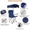 Racxily Foldable Beach Canopy Chair Sun Protection Camping Lawn Canopy Chair 330LBS Load Folding Seat - 3 of 4