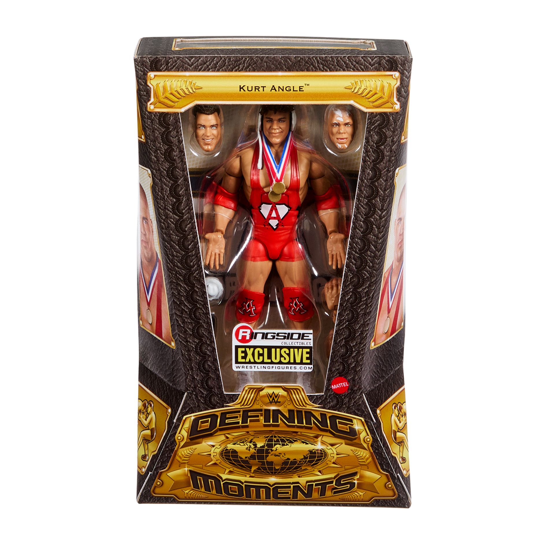 WWE Defining Moments Ringside Exclusive with Wig Kurt Angle Action Figure