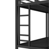 ORRD Metal Twin over Full Bunk Bed for Teens and Adults,Space-Saving/Noise Reduced/No Box Spring Needed, Black - 4 of 4