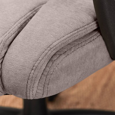 Gray Microfiber High-Back Executive Swivel Office Chair