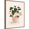 Amanti Art Happy House Plant I Cat by Tara Royle Framed Wall Art Print - image 2 of 4