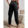 High Waisted Jogger Pants Loose Hiking Joggers for Women Casual Lightweight Tapered Cargo Pants with Pockets - 2 of 4