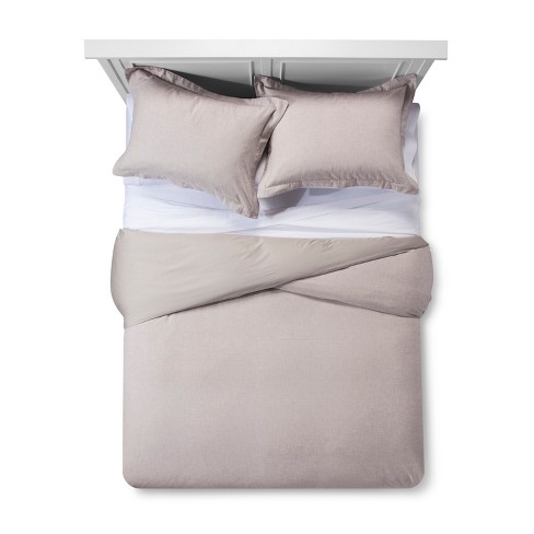 Pebble Cotton Cashmere Duvet Cover Set Full Queen Fieldcrest