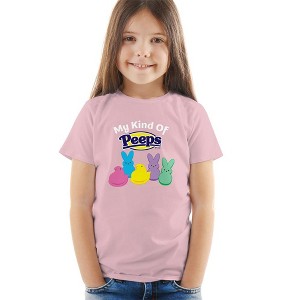 Easter My Kind Of Peeps Kids T Shirt for Toddlers, Pink - 1 of 4