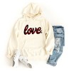 Simply Sage Market Women's Graphic Hoodie Buffalo Plaid Love - 2 of 2