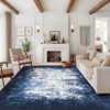 Modern Abstract Area Rugs Machine Washable Indoor Mat - 2 of 4