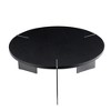 Wood and Metal Round Modern Coffee Table with Sturdy Frame and Eco-Friendly Materials - 4 of 4