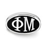 Black Bow Jewelry Sterling Silver Phi Mu Greek Life Bracelet Bead Charm - 2 of 3