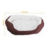 Pet Dog Bed Soft Warm Fleece Puppy Cat Bed Dog Cozy Nest Sofa Bed Cushion For S/M Dog - 2 of 4