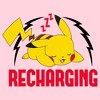 Juniors Womens Pokemon Recharging Pikachu T-Shirt - 2 of 4