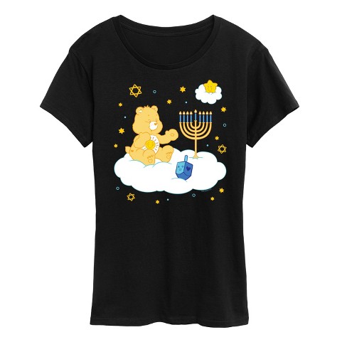 Women's - Care Bears - Hanukkah Menorah on Cloud Short Sleeve Graphic T-Shirt - image 1 of 4