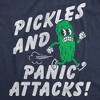 Womens Funny T Shirts Pickles and Panic Attacks Sarcastic Food Graphic Novelty Tee for Ladies - Crazy Dog Women's T Shirt For Foodies - 2 of 4