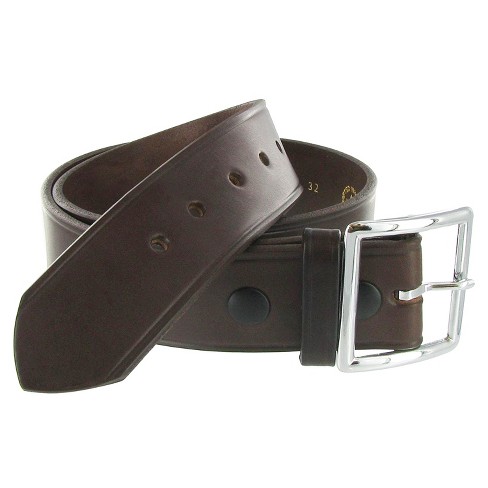 Boston Leather Men's Big & Tall 1.25 10-12 Oz Bridal Leather Work Belt