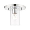 Livex Lighting Zurich 1 - Light Flush Mount in  Polished Chrome - 2 of 4