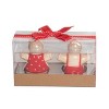 Transpac Dolomite Gingerbread Couple Salt and Pepper Shaker Set Ceramic Christmas Decor for Holiday Celebrations - 3 of 3