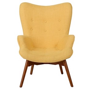 Hariata Fabric Contour Chair - Christopher Knight Home, Yellow