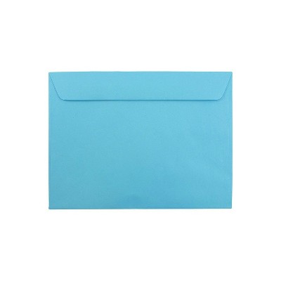 JAM Paper Booklet Envelope 9" x 12" Blue 250/Box (5156774H)