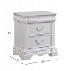NicBex Nightstand with 2 Drawers,Modern Side Table with Storage Space and Wood Frame,Bedside Table for Bedroom,Living Room - 3 of 4