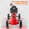 VEVOR Kids Pedal Go Kart, 4 Wheel Off-Road Pedal Go Cart Ride On Toy for Kids, Steering Wheel, Adjustable Seat, Non-slip Big Wheels - 3 of 4