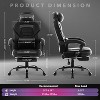 Ergonomic Gaming Chair with Footrest & Adjustable Headrest - Height-Adjustable, 90¡ã-160¡ã Recline Lock, Sturdy Gas Lift, for Gaming/Work - 3 of 4