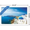 Trends International Santorini Island Framed Wall Poster Prints - 3 of 4
