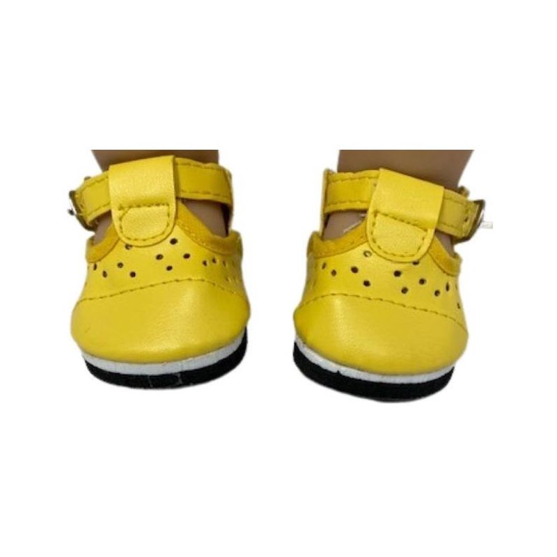 Doll Clothes Superstore Yellow Mary Jane Shoes For All 18 Inch Girl Dolls, 2 of 5