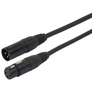Monoprice AES/EBU Cable - 6 Meter - Black | 22AWG Twisted Conductors With Copper Braid And Aluminum Foil Shielding - 1 of 4