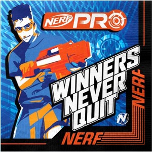 Treasures Gifted Nerf Napkins - Nerf Party Supplies - 16 Pack - 1 of 4