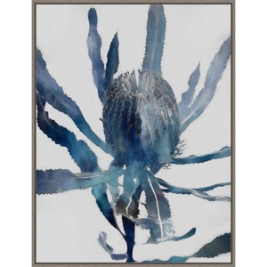22" x 30" Flowers From the Ashes I by Urban Road Framed Canvas Wall Art Gray Wash - Amanti Art: Modern Lithograph, Sawtooth Back - 1 of 4