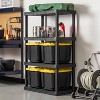 IRIS USA 11.5Gal/46Qt 4 Pack All-Weather Heavy-Duty Stackable Storage Plastic Bin Tote Container with Quick Snap Lid - 2 of 4