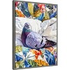 Amanti Art Animal Watercolor Art Bird Dove Pigeon Blue by Justyna Jaszke Framed Canvas Wall Art - 2 of 4