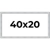 PosterPalooza | Panoramic Classic Silver Picture Frame - UV Acrylic, Foam Board Backing, Hanging Hardware - 2 of 4