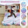 Hooseng 10Pcs Modular Kids Play Couch, Glow-in-The-Dark Convertible Play Fort Kids Sofa with Removable Cover for Playroom, Bedroom - 4 of 4