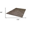 HomeRoots 8' X 11' Brown Shag Hand Tufted Area Rug - 3 of 4