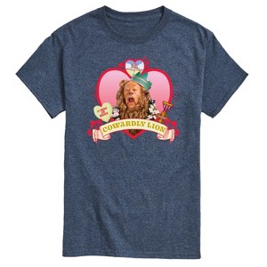 Men's - Wizard of Oz - Heart Cowardly Lion Short Sleeve Graphic T-Shirt - 1 of 4