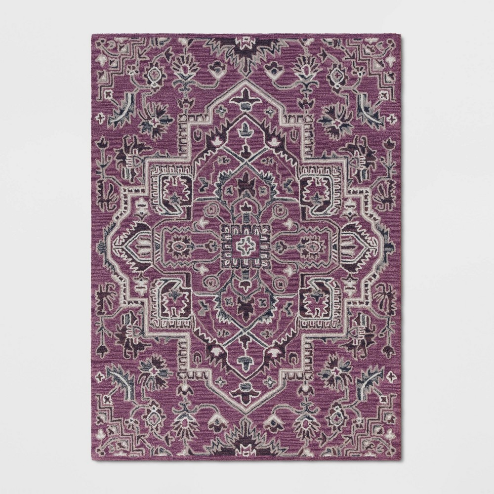 5'X7' Hyssop Jacquard Tufted Area Rug Purple - Opalhouse was $179.99 now $89.99 (50.0% off)