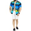 LA LEELA Mens Hawaiian Shirts Short Sleeve Button Down Shirt Men's Holiday Shirts Summer Beach Casual Aloha Tropical Shirts Funny - 3 of 4