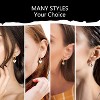925 Sterling Silver Heart Dangle Earrings for Women Silver Dangle Leverback Earrings Hypoallergenic Love Heart Dangle Drop Earrings for Jewelry Gifts - 2 of 4