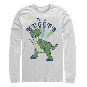 Men's Toy Story I'm a Hugger Rex Long Sleeve Shirt - 1 of 3