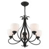 Livex Lighting Brookside 5 - Light Chandelier in  Black - 3 of 4