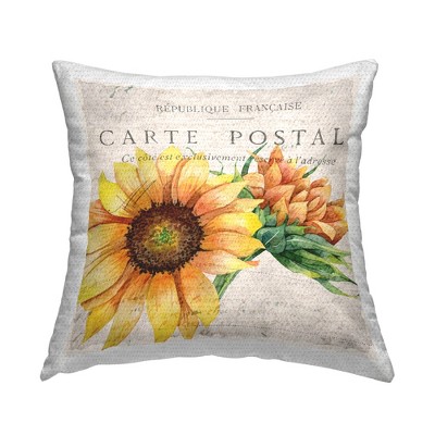 Stupell Industries Vintage French Sunflower, 18 x 18