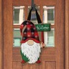 Briarwood Lane Winter Gnome Burlap Door Hanger Embroidered 13" x - 2 of 2