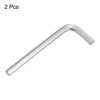 Unique Bargains Metric Stainless Steel L-Shape Long Arm Ball End Hex Wrenches Silver 2 Pcs - 3 of 4